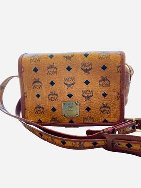 MCM Vintage Visetos Logogram Shoulder Bag